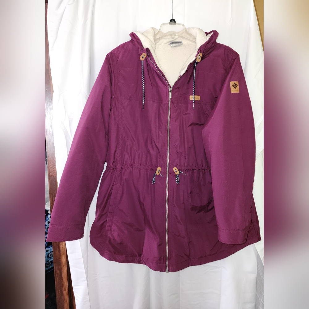 Columbia Women’s Plus Size Chatfield Hill Winter Jacket Deep Purple 3XL